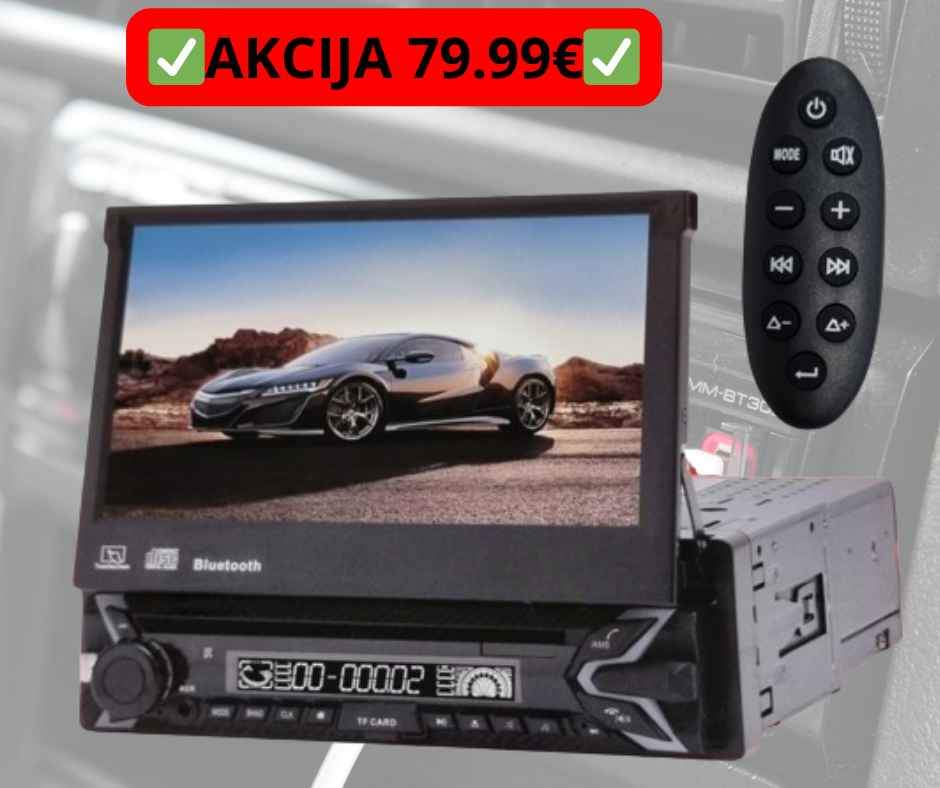 MULTI 1 DIN AUTO RADIO SLIDE EKRAN 7 INCH -4 x 50 W